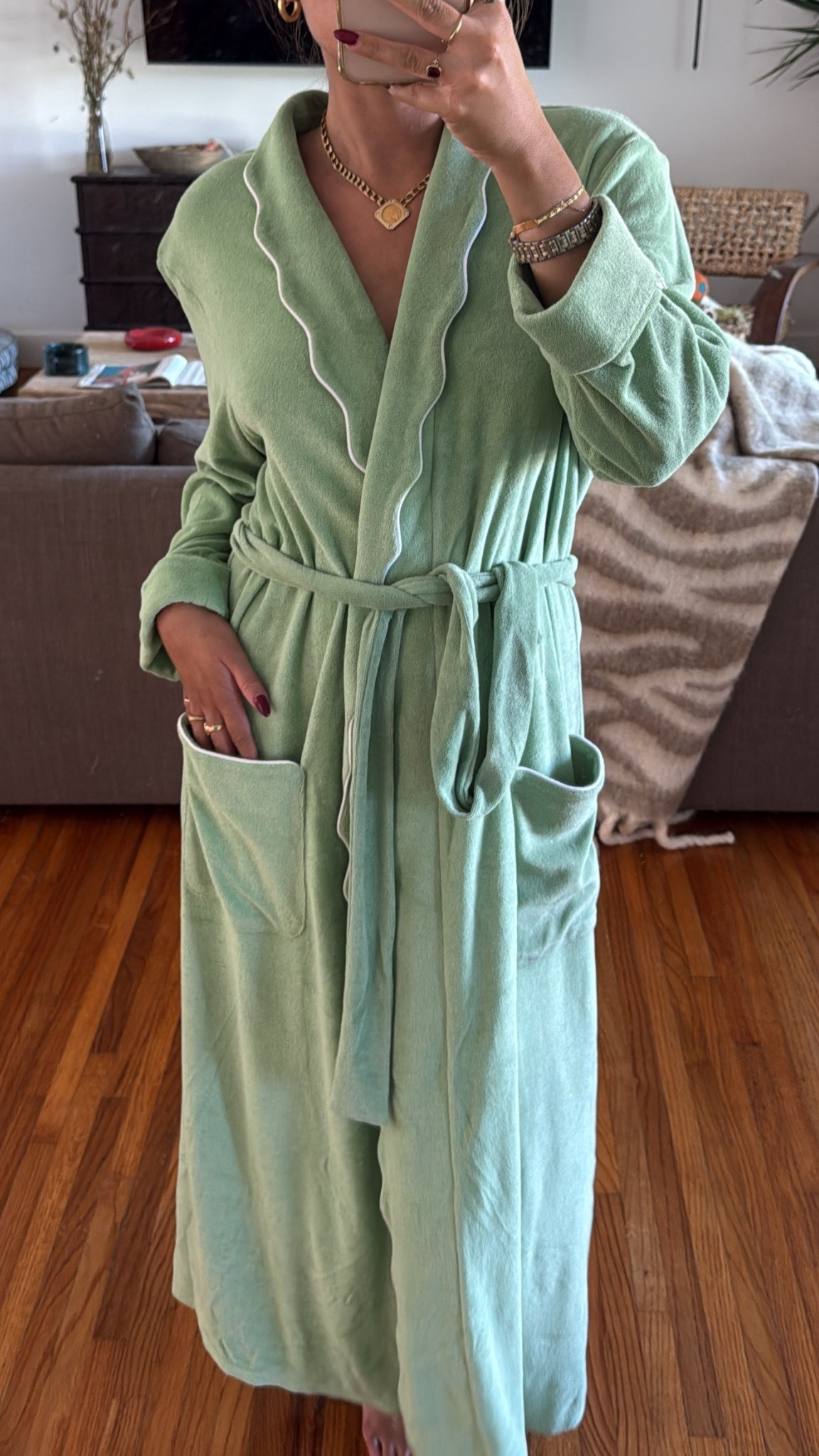 The coziest scalloped robe for fall! 

#LTKSeasonal