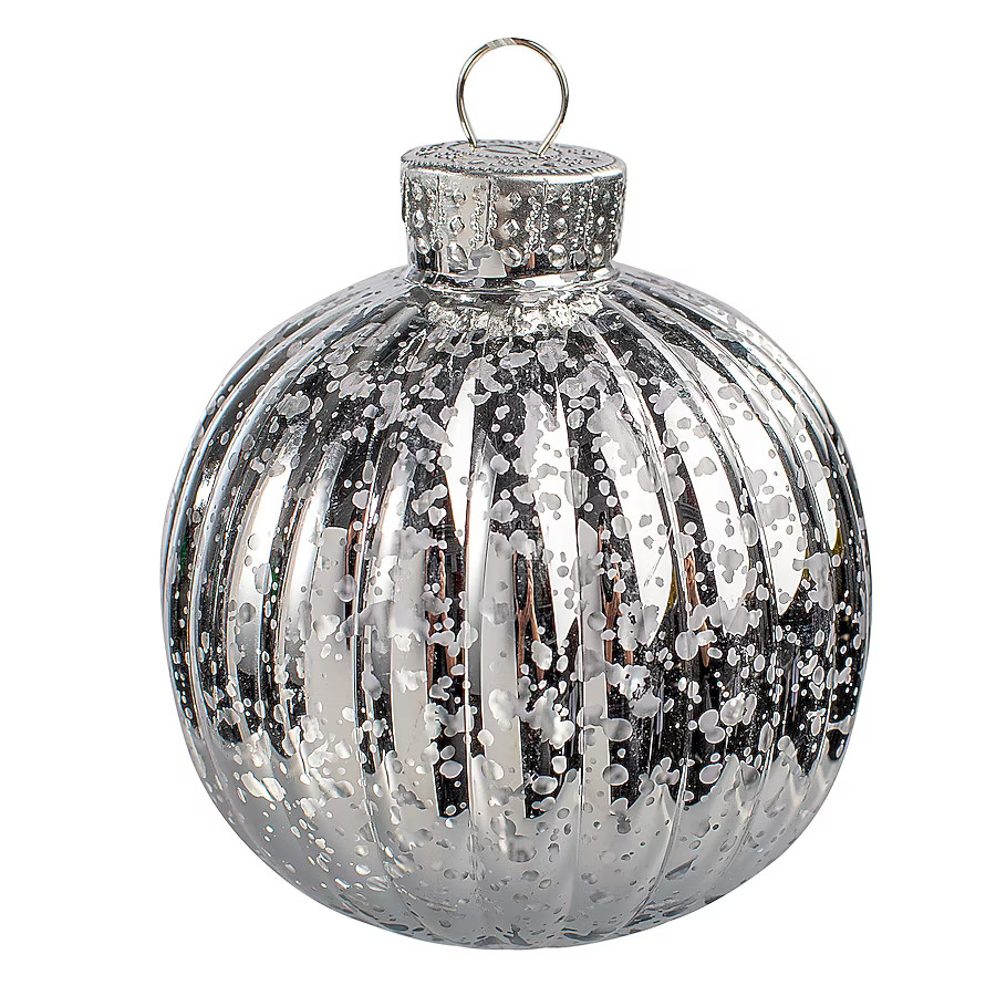 Holiday Living 8 -Pack Silver Ball Standard Indoor Ornament set | Lowe's