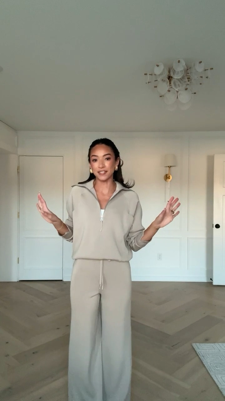 My tried and true lounge set is on SALE! My code NENAXSPANX stacks on top for extra 15% OFF! Wearing size S half-zip and size XS Tall pants - It is so comfortable, lightweight and buttery soft! 


Work from home outfit 
Loungewear
Comfy outfit 
Travel outfit 
Airport outfit 

#LTKSaleAlert #LTKStyleTip #LTKTravel