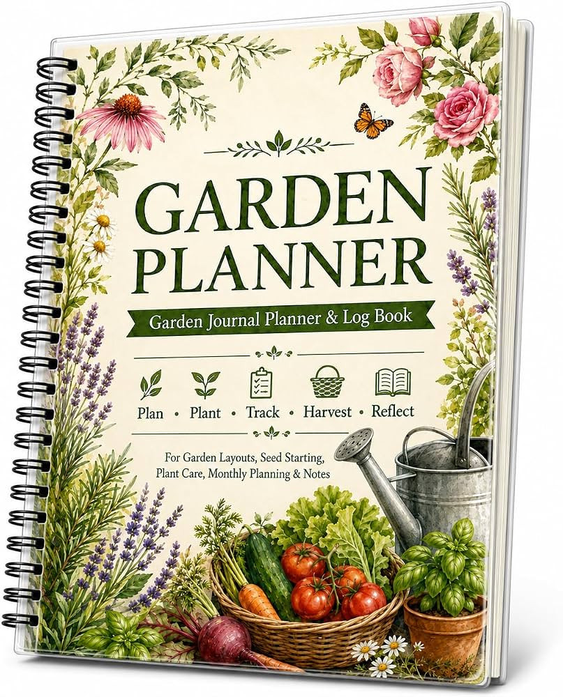 Garden Planner \u2013 Garden Journal Planner and Log Book with Monthly & Weekly Checklists, Garde... | Amazon (US)