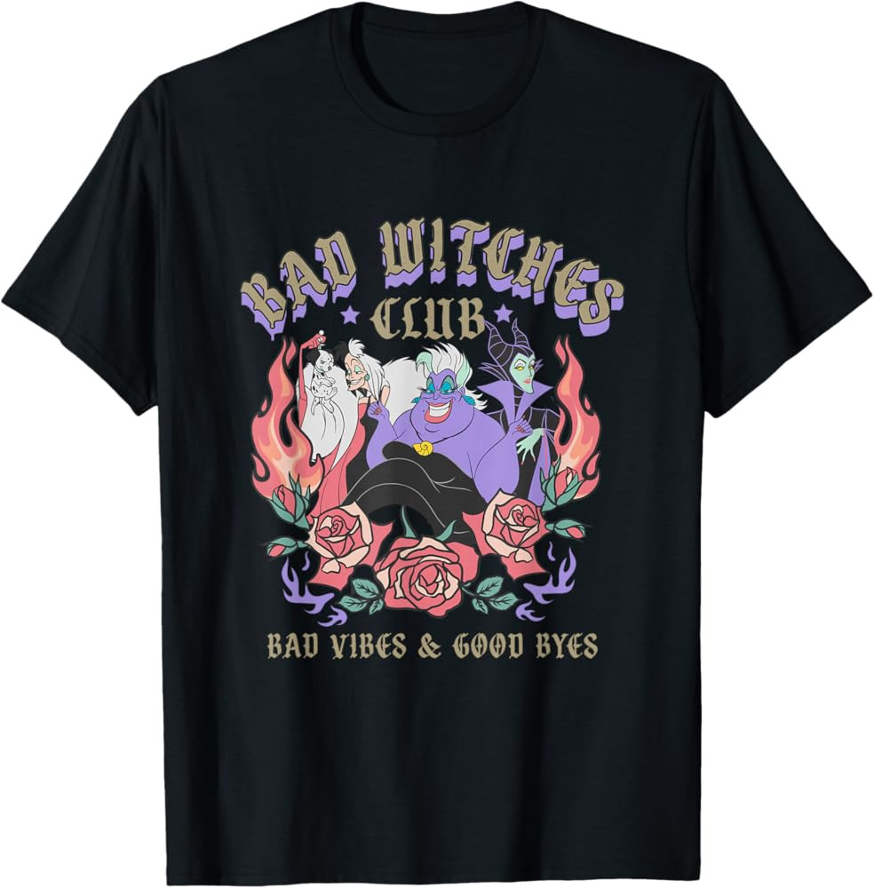 Disney The Villains Ursula Maleficent Cruella Club T-Shirt | Amazon (US)