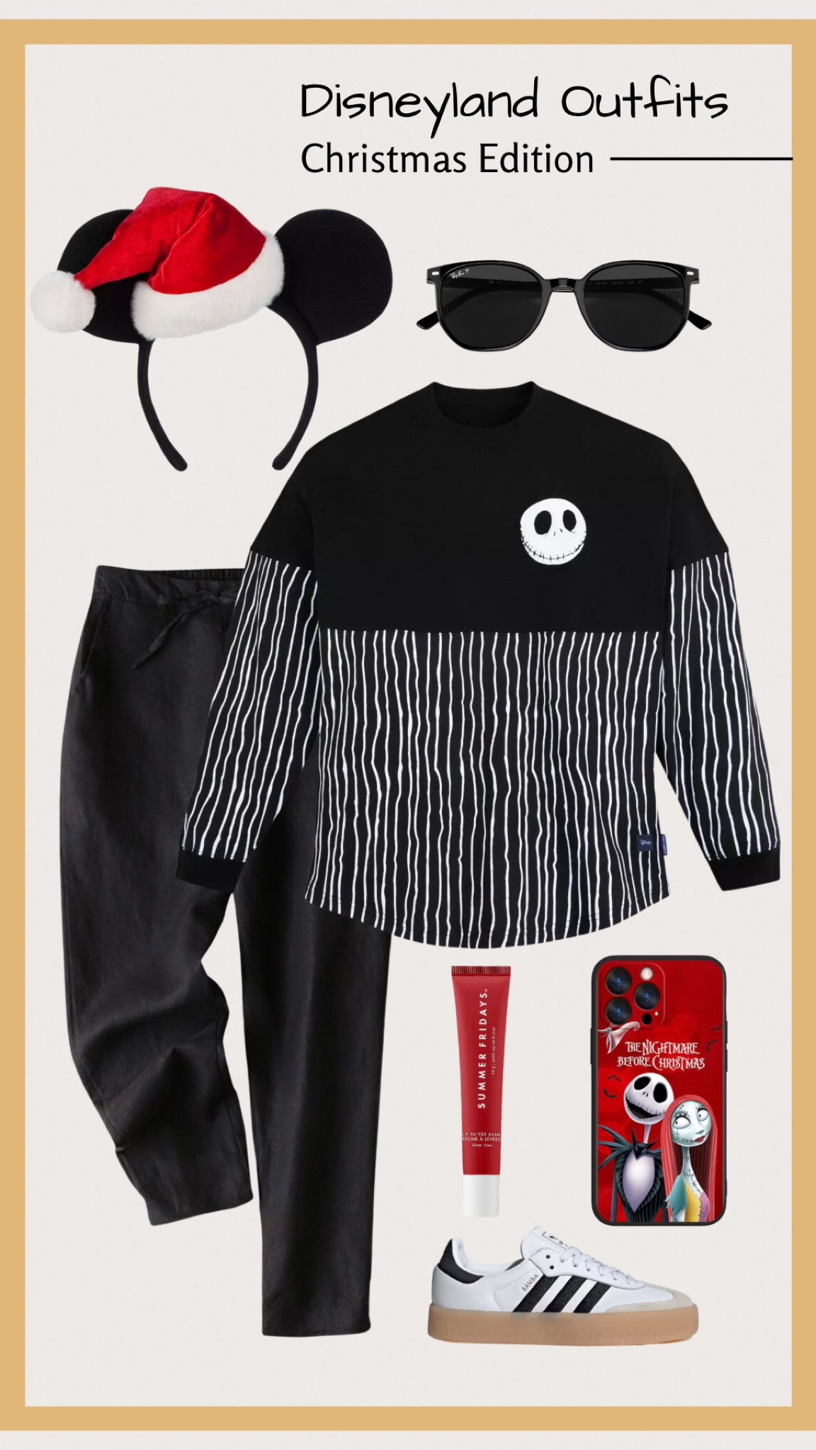 Get spooky and festive with this Nightmare Before Christmas-inspired outfit—perfect for moms on a Disney vacation! Cute, comfy, and full of holiday magic. 🎃✨ #DisneyStyle #NightmareBeforeChristmas #MomLife #DisneyVacation #LTKHoliday

#LTKFamily #LTKHoliday #LTKTravel