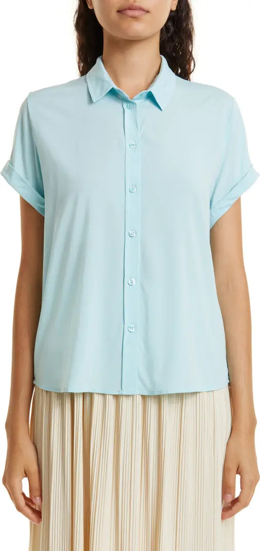 Samsøe Samsøe Majan Short Sleeve Button-Up Shirt | Nordstrom | Nordstrom