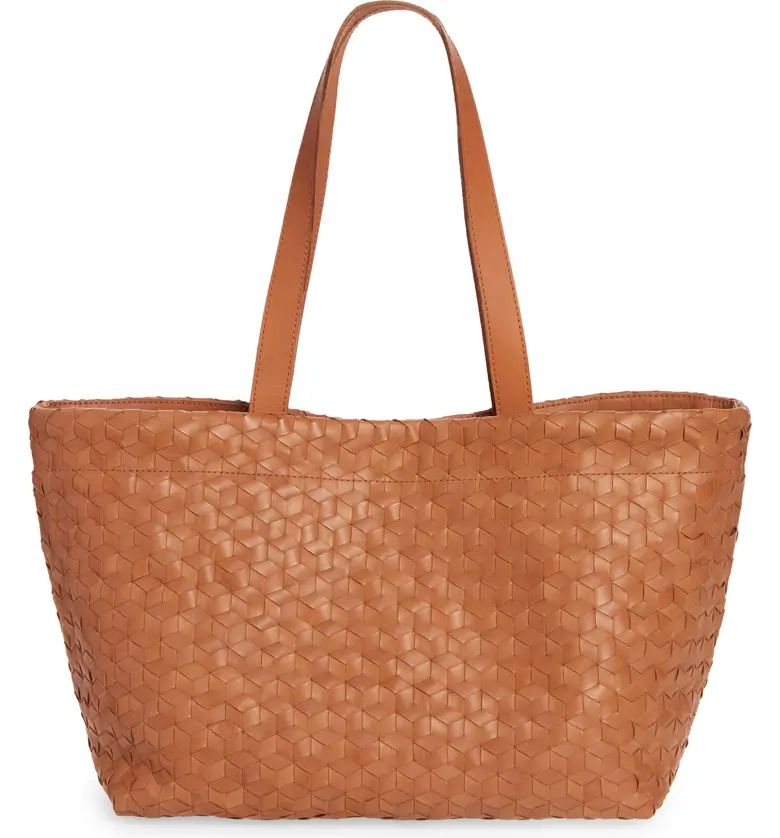 Medium Woven Leather Tote | Nordstrom
