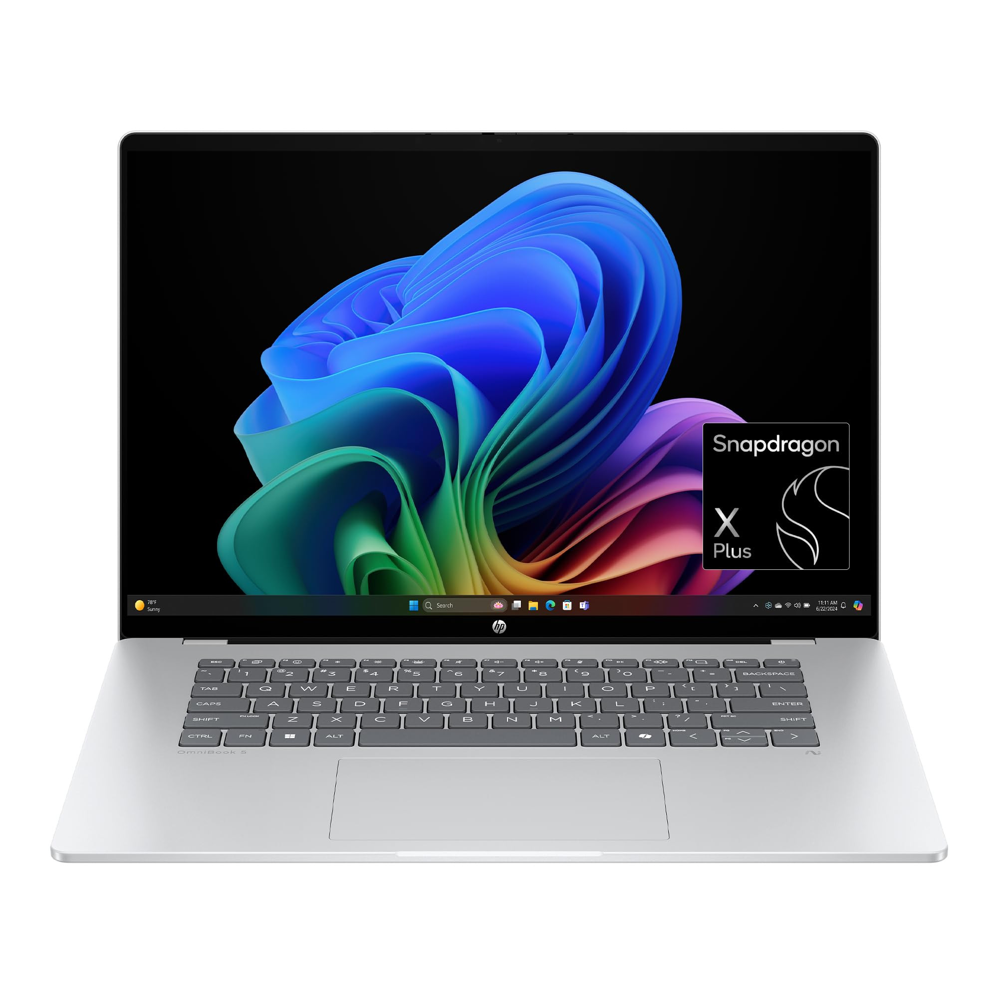 HP OmniBook 5 16 inch Next Gen AI PC, 2K Touchscreen, Snapdragon X Plus X1P-42-100, 16 GB RAM, 51... | Amazon (US)