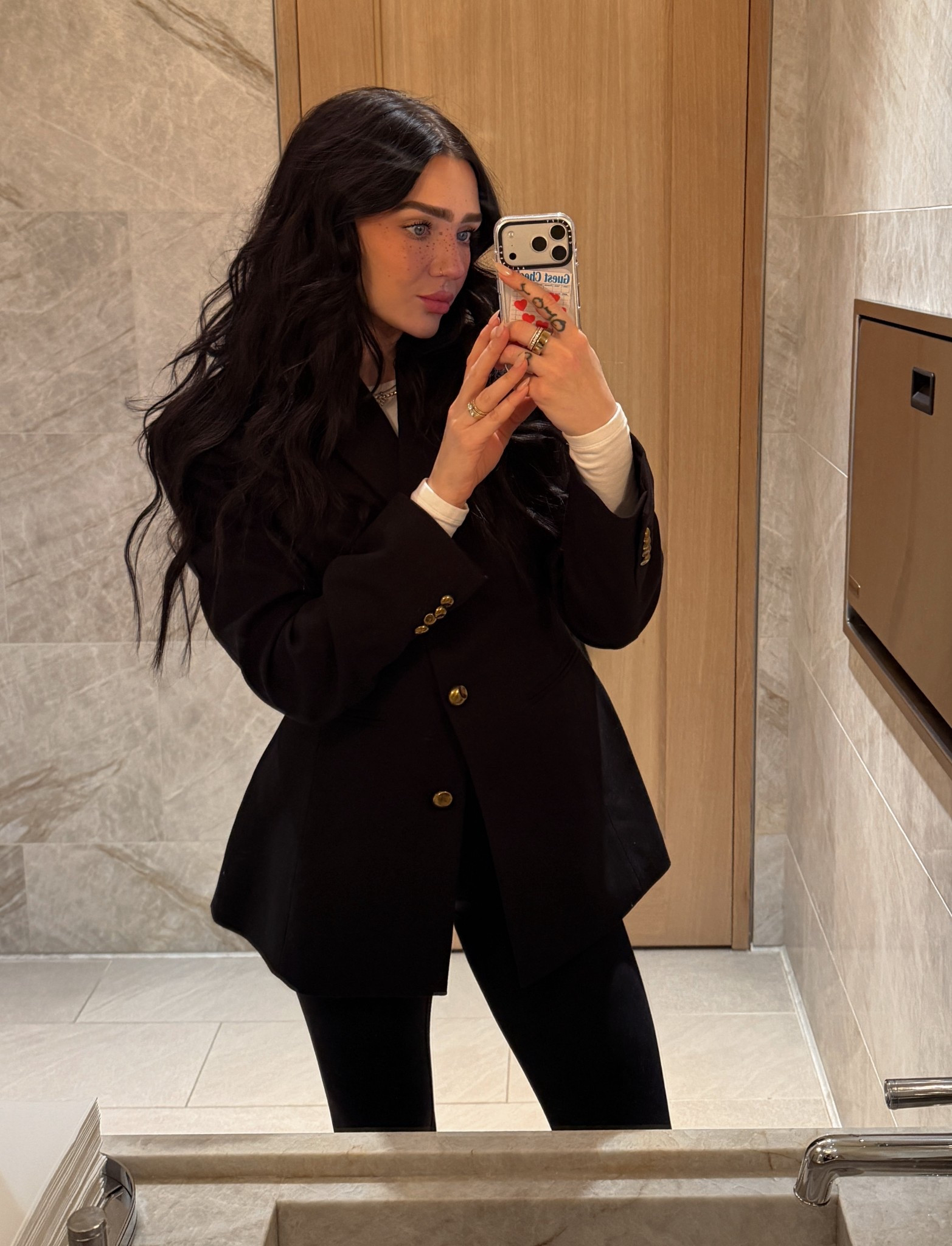 What to wear to dinner when the feels like temperature is -5? Simple layers bb. 💖

#LTKTall #LTKootd
