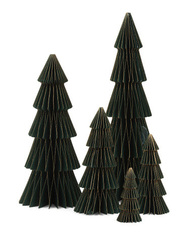 5pc Paper Christmas Tree Set | TJ Maxx