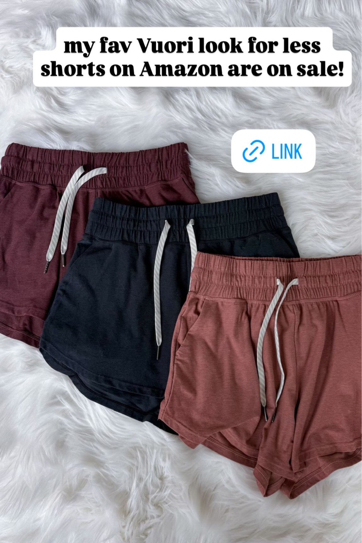 my fav Vuori look for less shorts on Amazon are on sale!