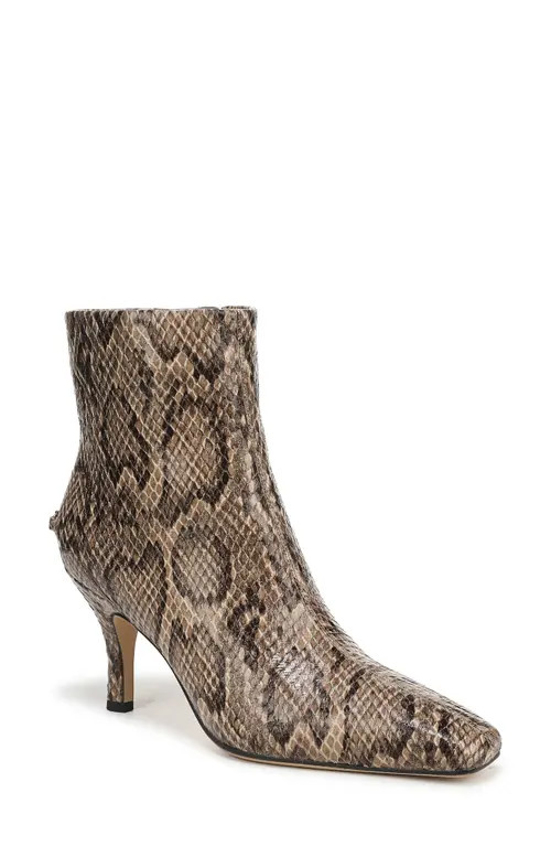 Circus NY by Sam Edelman Laura Snakeskin Embossed Snip Toe Bootie in Taupe Multi at Nordstrom, Size 8 | Nordstrom