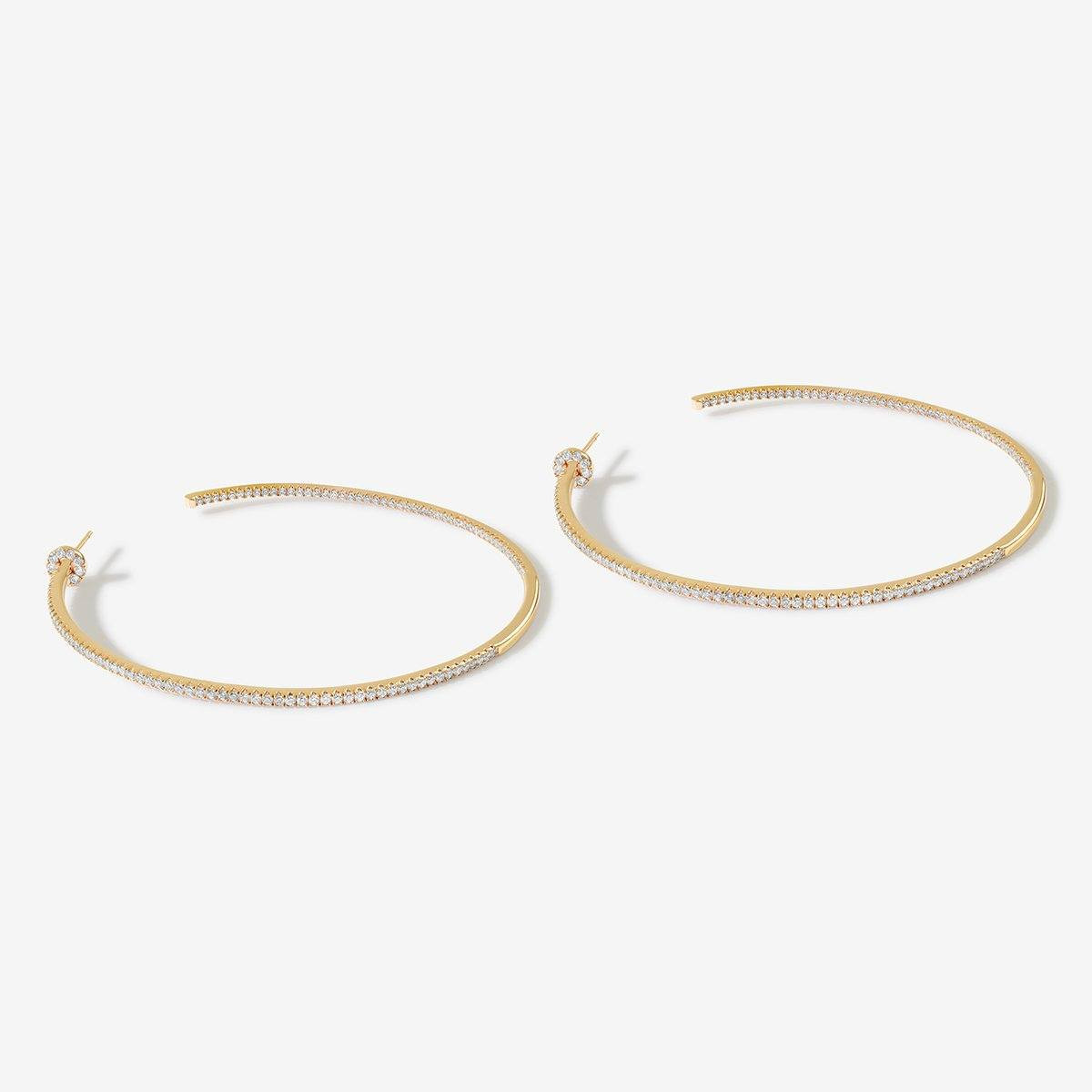 Gold Coen Hoop Earrings | Adornmonde | Adornmonde
