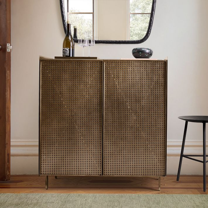 Locke Perforated Metal Cabinet (33") | West Elm (US)