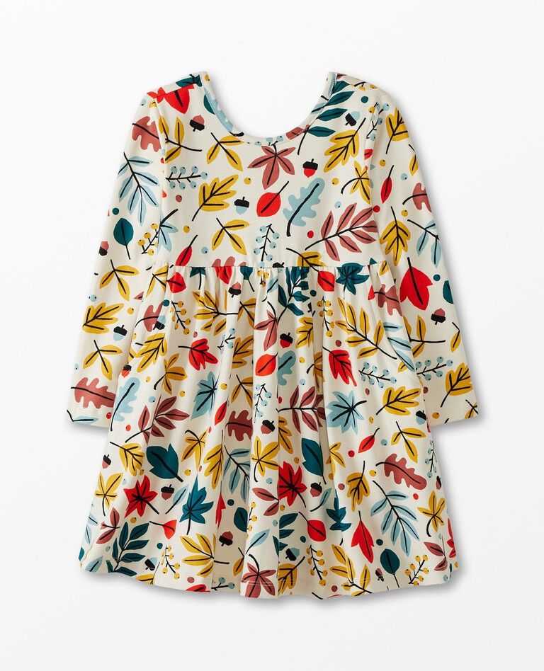 Long Sleeve Print Super Soft Skater Dress | Hanna Andersson