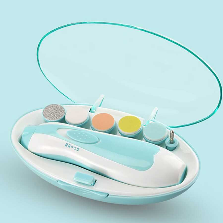 1pc Baby Electric 6-In-1 Nail File, Multifunctional Kids Nail Clipper For Anti Scratch, Includes ... | SHEIN
