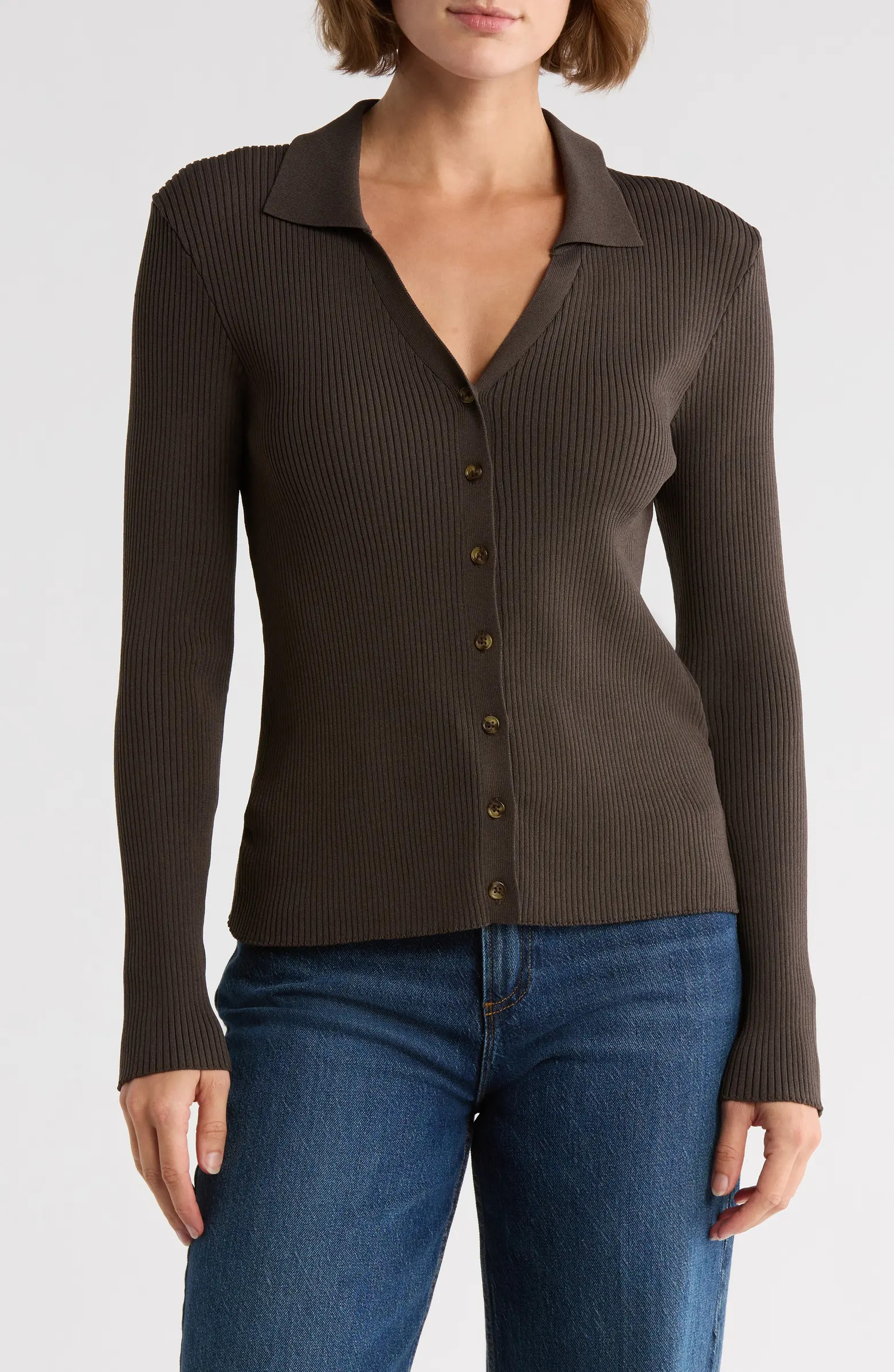 French Connection Marlo Collared Cardigan | Nordstromrack | Nordstrom Rack