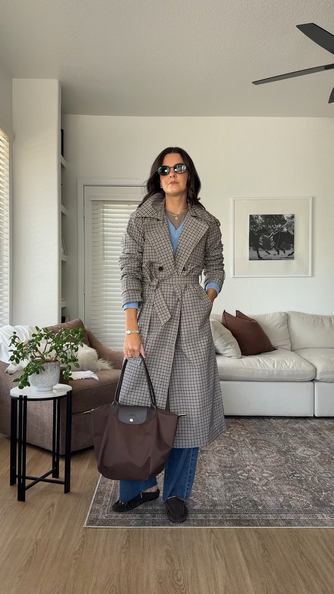 Dressing for the weather I want, not the weather I have! I am 5’7 wearing my usual size XS in the tee, sweater, and jacket. Usual size 25 regular, classic in the jeans! Code FALLAF stacks!