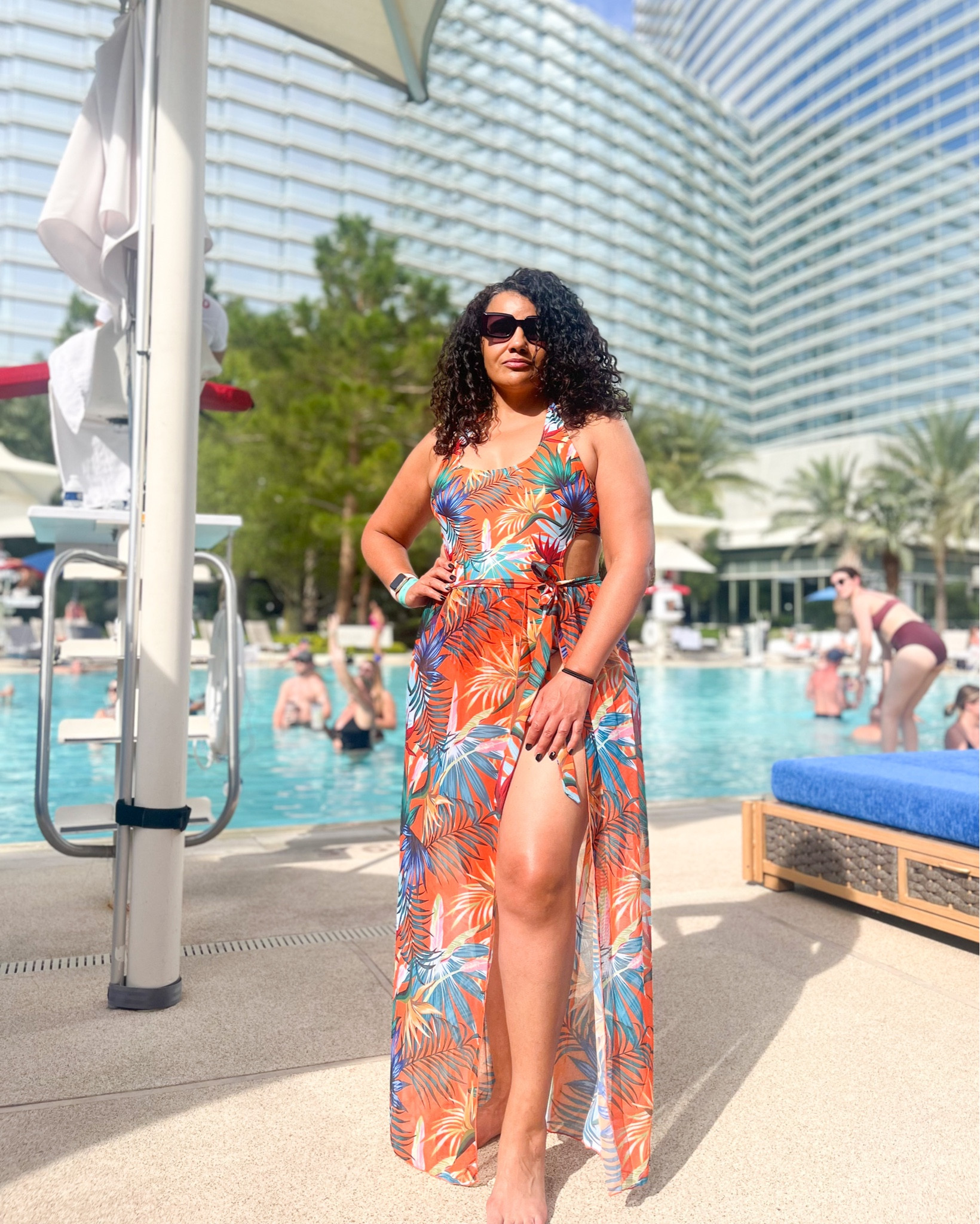 sew beach dress SHEIN Swim Curve Plus Size Summer Beach Sleeveless Casual One-Piece Sw   Shopping Queen