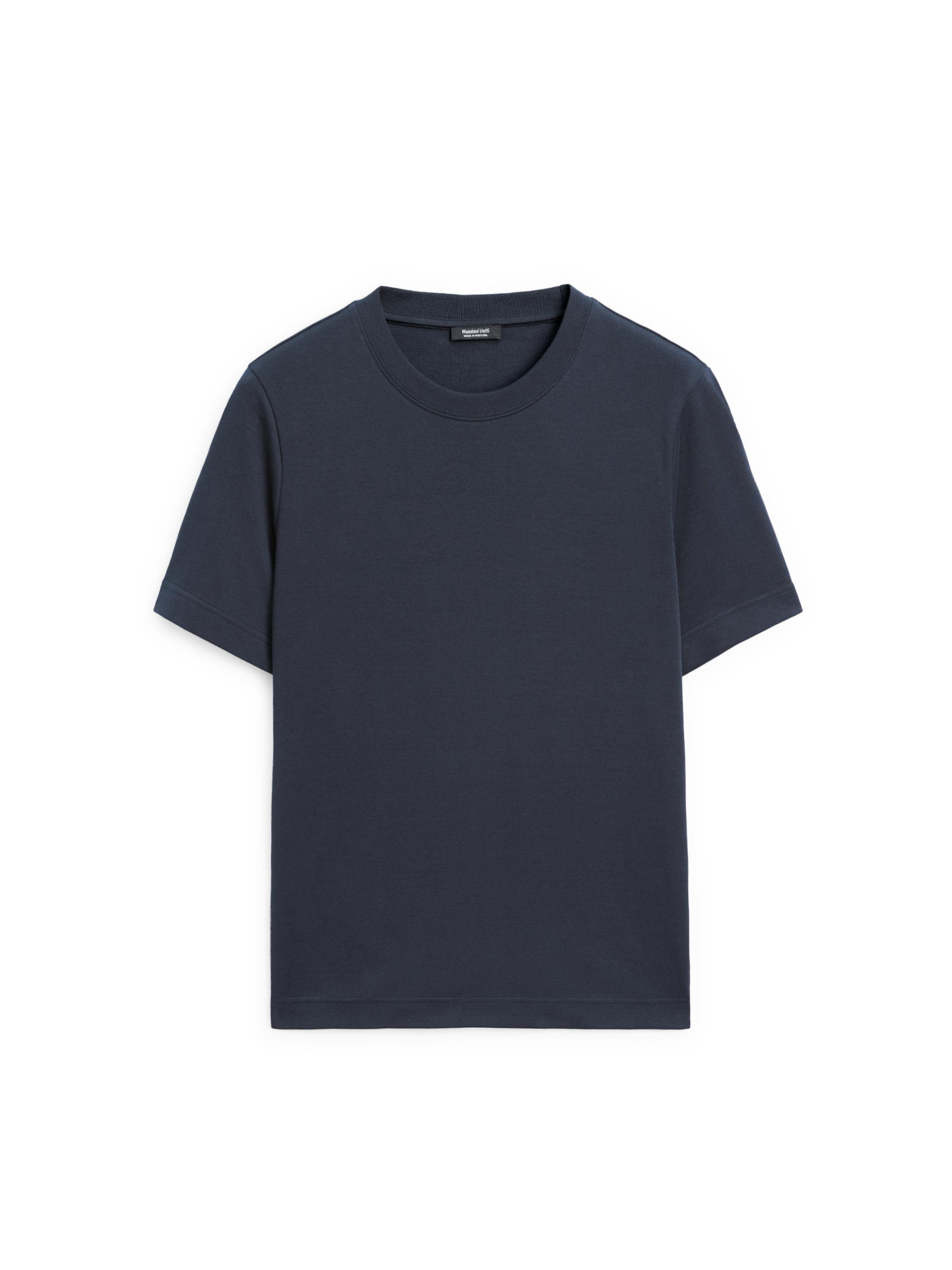Short sleeve interlock T-shirt | Massimo Dutti UK
