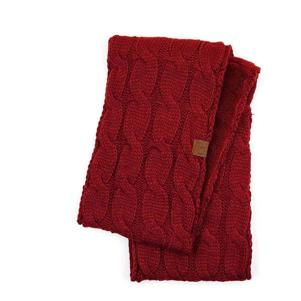 Women's C.C Classic Sherpa Infinity Scarf Burgundy | Scheels