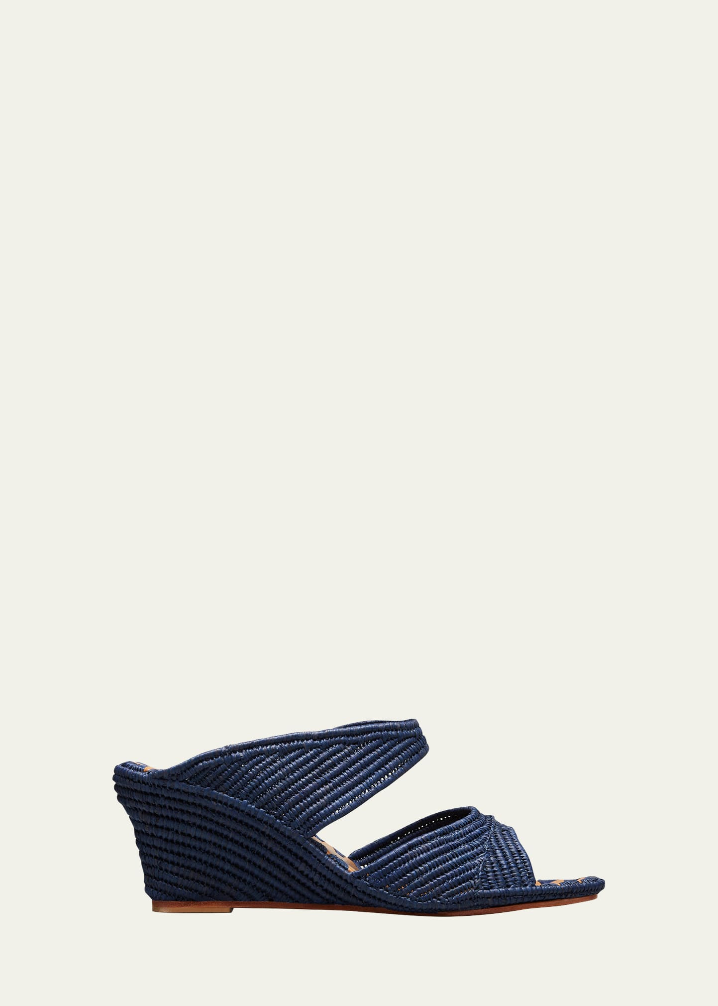 Carrie Forbes Houcine Raffia Wedge Sandals | Bergdorf Goodman