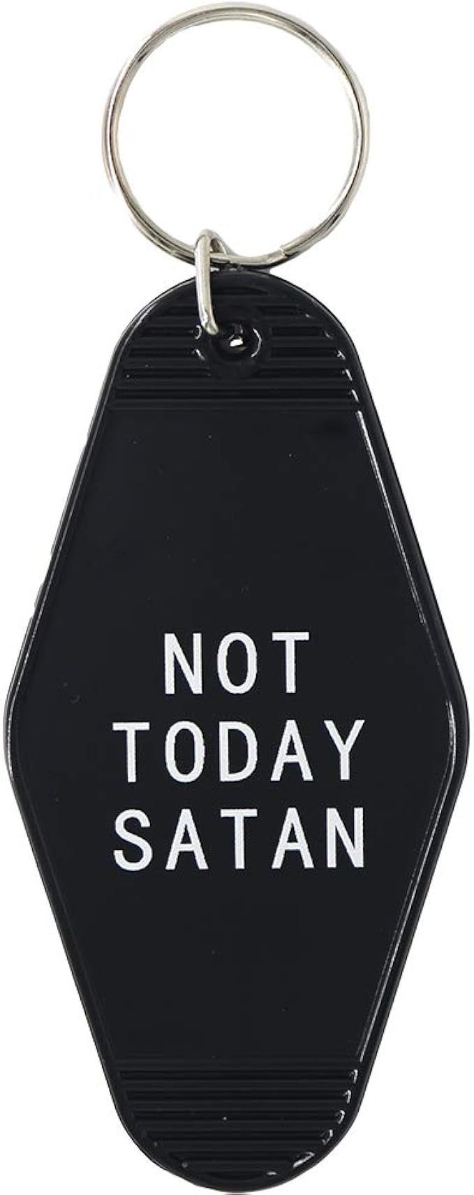 Motel Key Tag Gifts Not Today Satan Keychain Unique Hotel Style Motel Keychain Funny Gag Gifts fo... | Amazon (US)