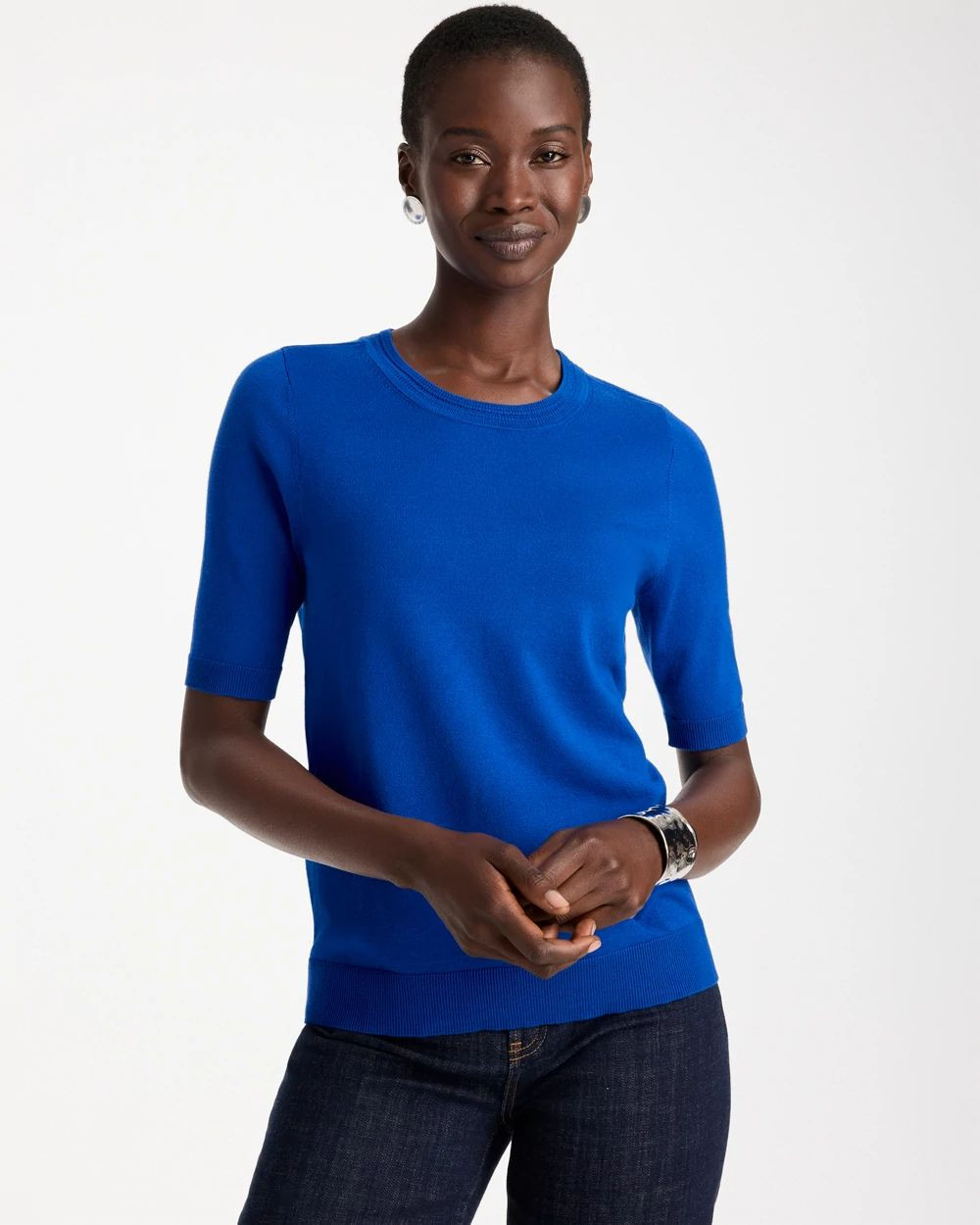 Ella Short-Sleeve Sweater | Chico's