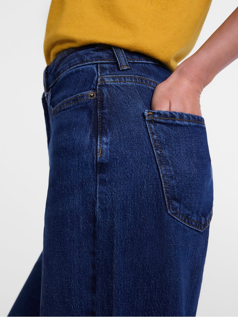 Scenario Women's Wide Leg Jeans, Sizes 0-20 | Walmart (US)