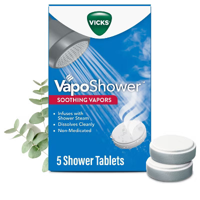 Vicks VapoShower Soothing Vapors Tablets - 5ct | Target