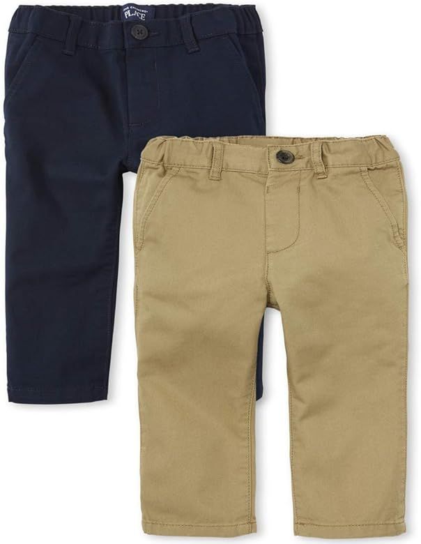 The Children's Place Baby 2 Pack and Toddler Boys Stretch Chino Pants | Amazon (US)