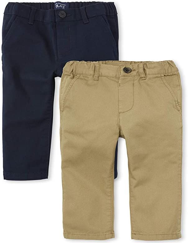 The Children's Place Baby 2 Pack and Toddler Boys Stretch Chino Pants | Amazon (US)