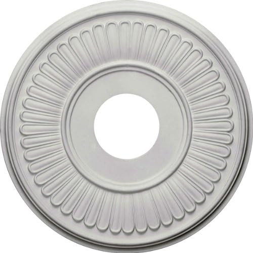 Ekena Millwork CM15BE Berkshire Ceiling Medallion, 15 3/4"OD x 3 7/8"ID x 3/4"P, Factory Primed | Amazon (US)