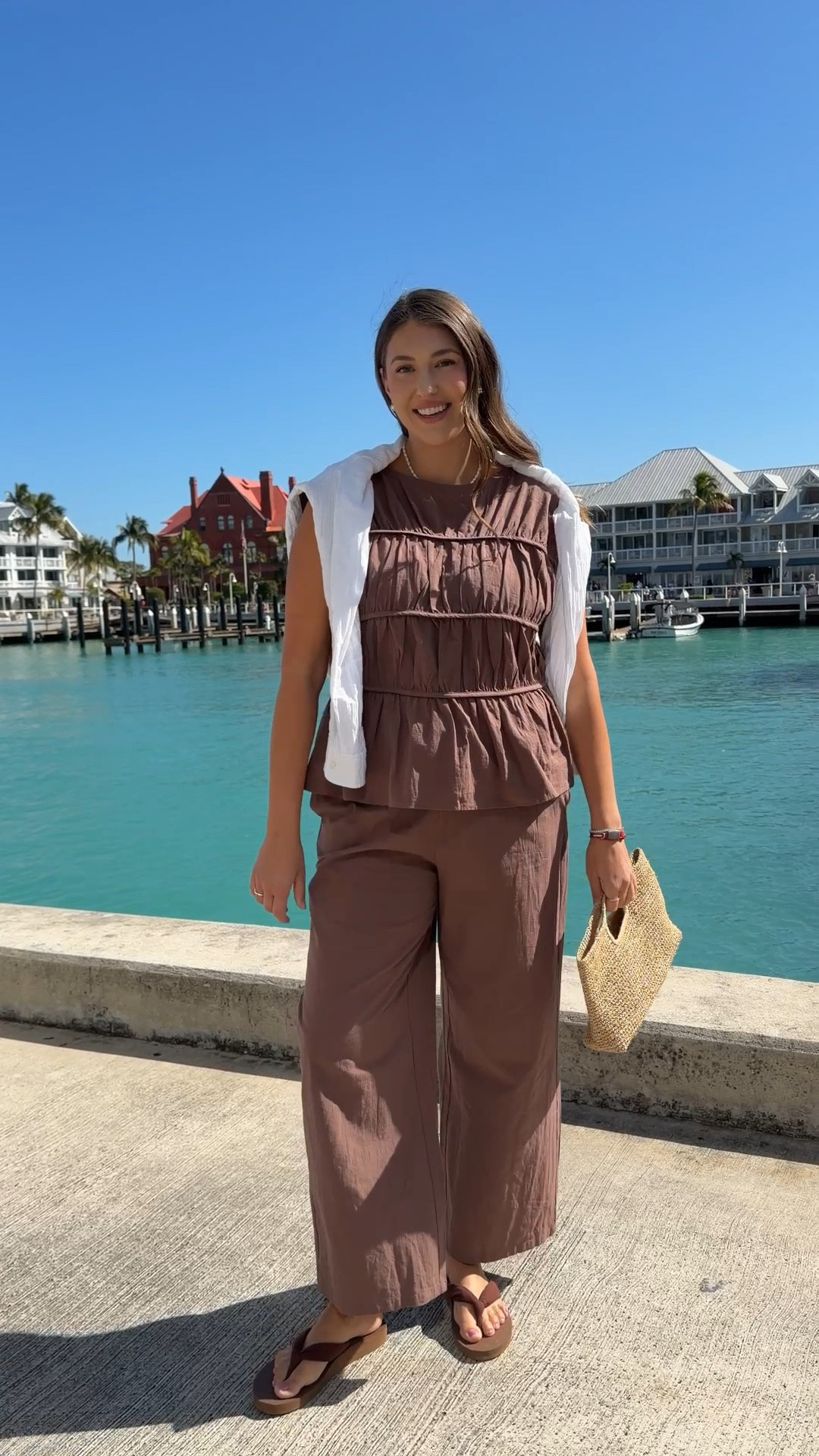 Lightweight set for warm coastal days

amazon matching set, brown linen outfit, cruise day look, vacation style, resort wear outfit

#LTKTravel #LTKMidsize #LTKdayinmylife