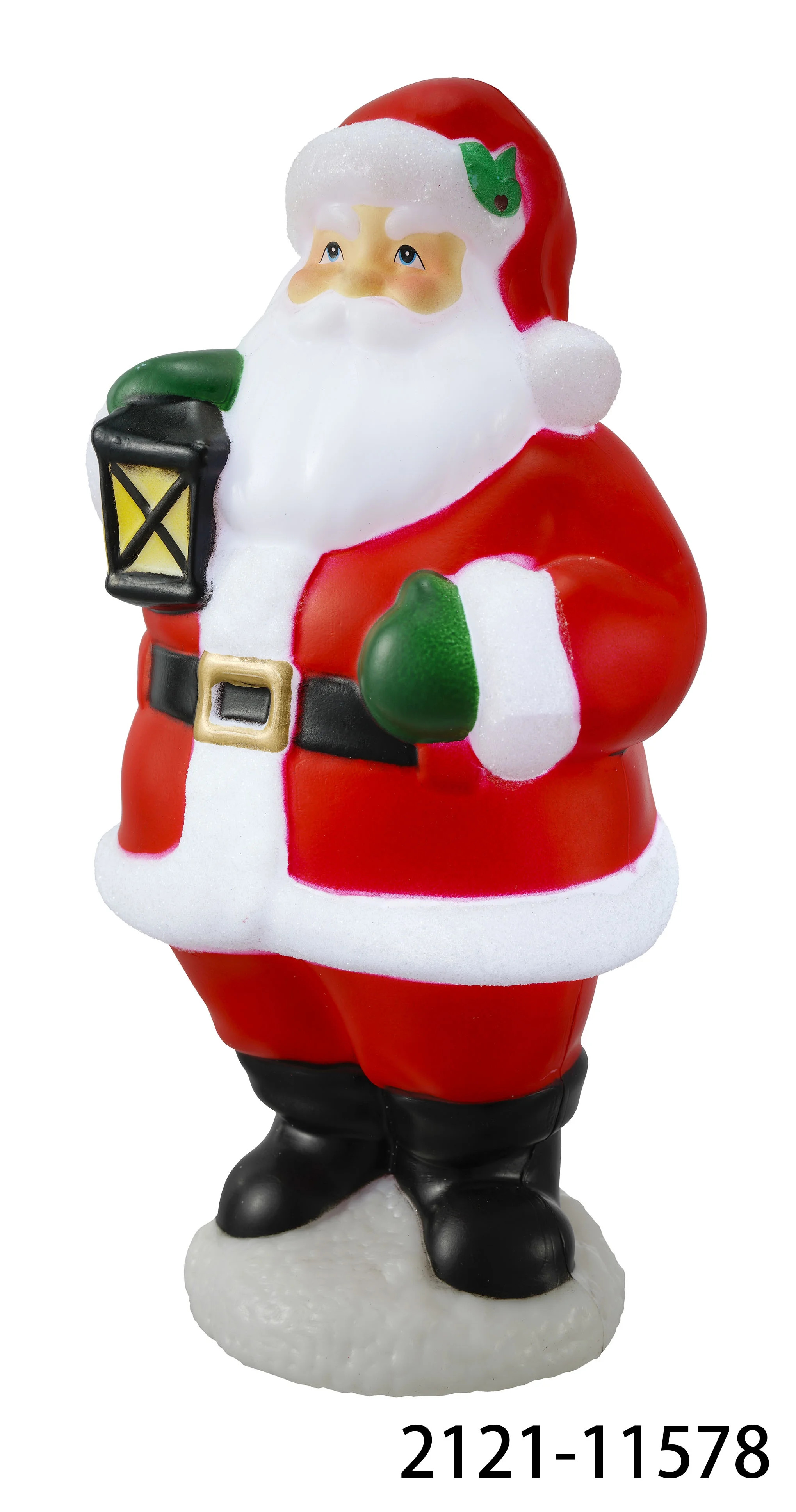 Holiday Time LED Plastic Santa Tabletop Decor, 11" | Walmart (US)