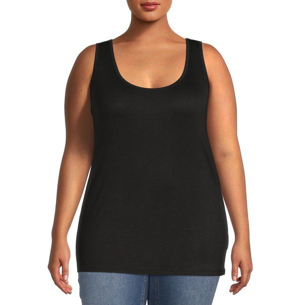 Terra & Sky Women's Plus Size Layering Tank Top - Walmart.com | Walmart (US)