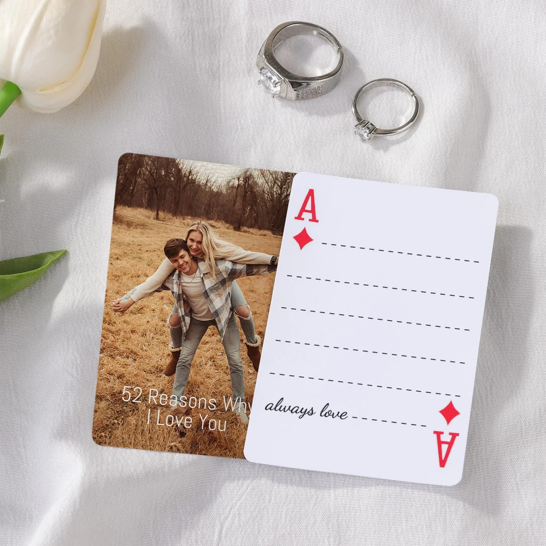 Personalized '52 Reasons I Love You' Playing Cards: Custom Photo Gift, Valentines Gift | Etsy (US)