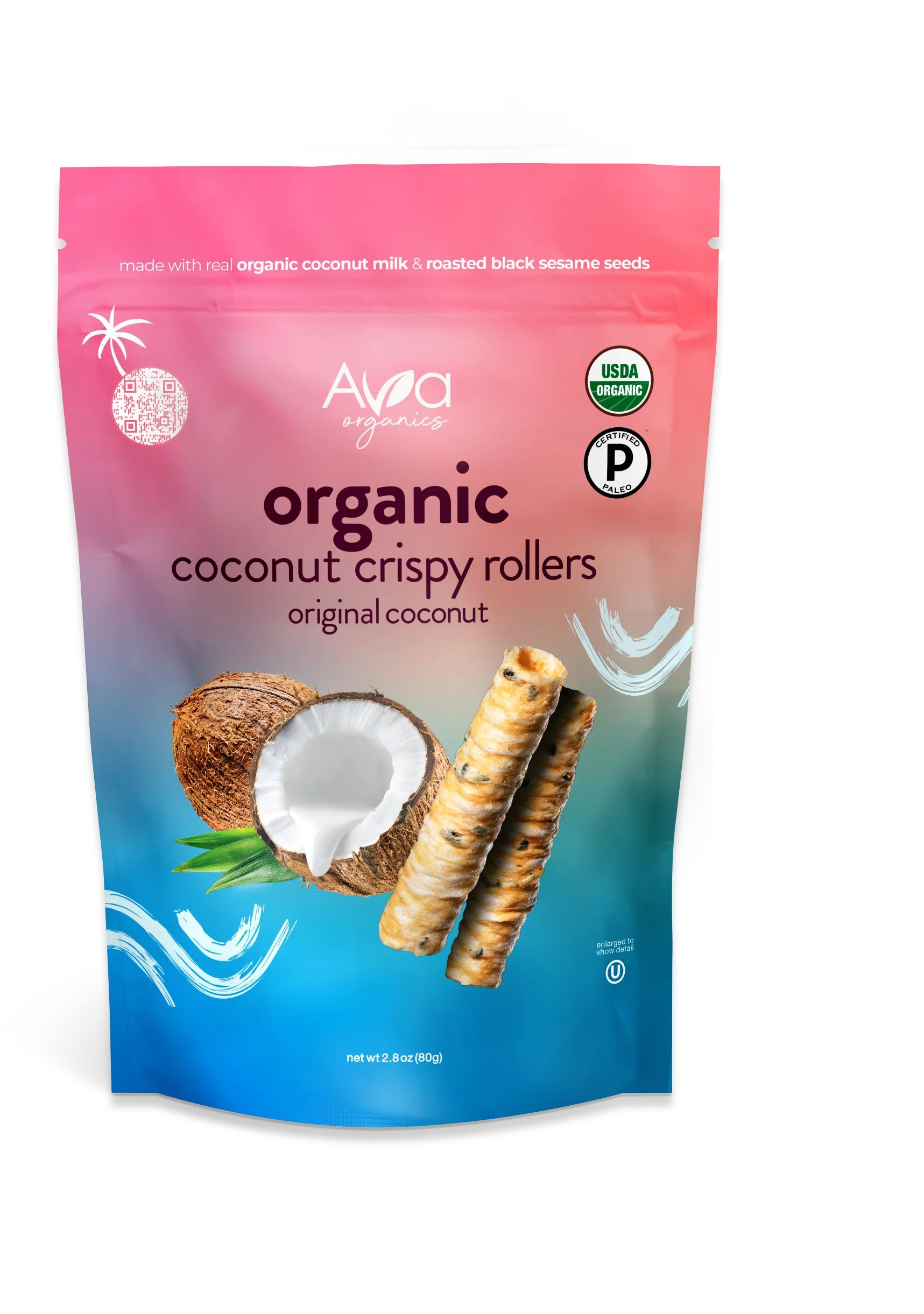 Ava Organics Original Coconut Crispy Roller, 2.8 oz. | Walmart (US)