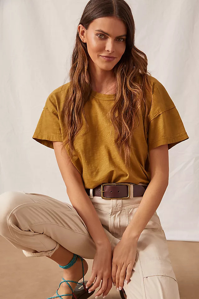 Pilcro Sustainable Boyfriend Tee | Anthropologie (US)
