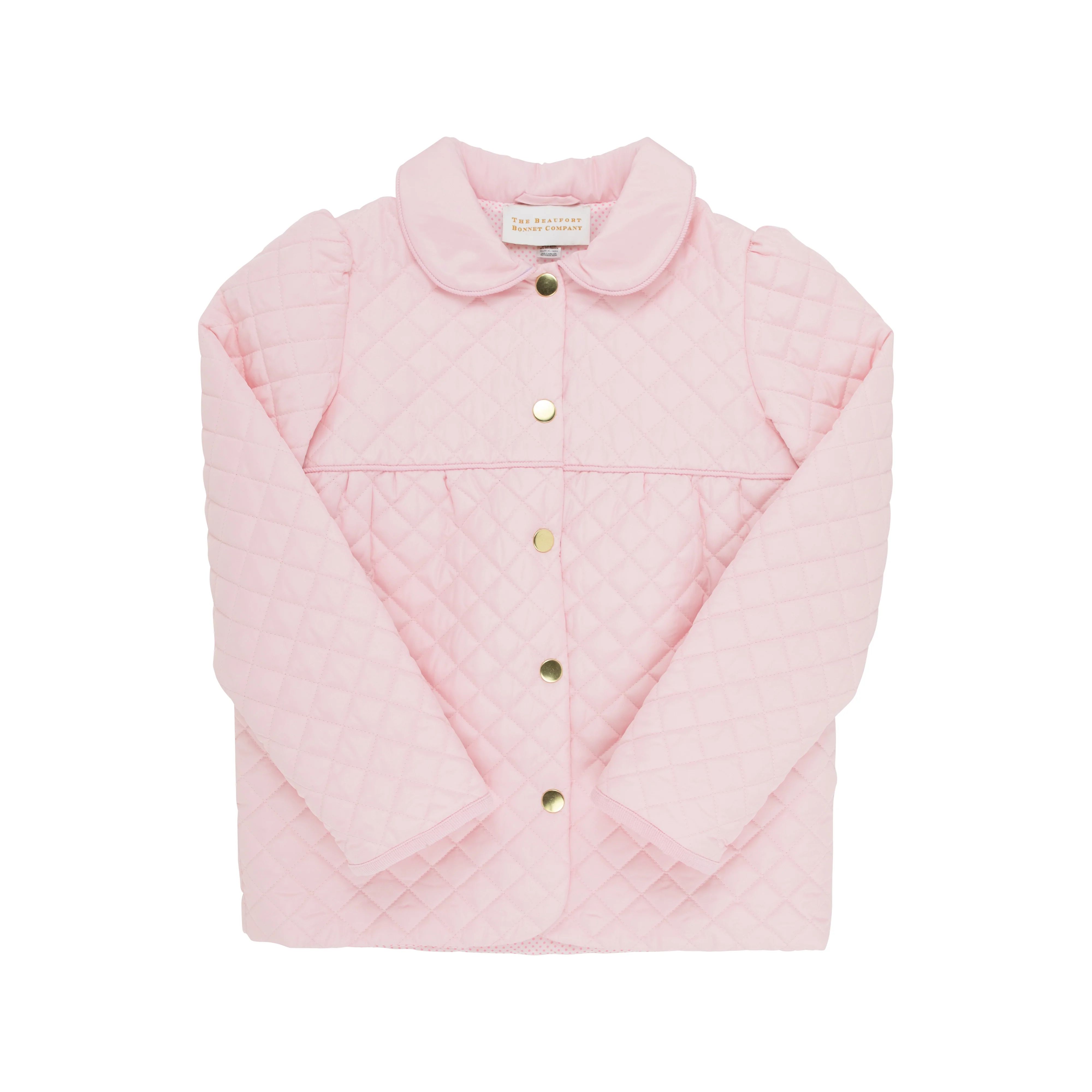 Carlyle Quilted Coat - Palm Beach Pink | The Beaufort Bonnet Company