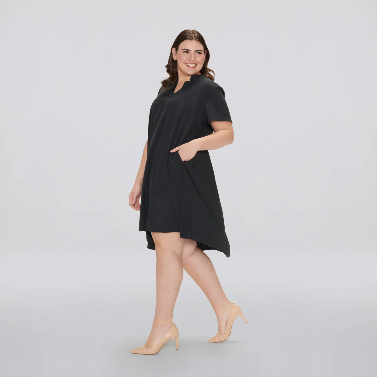 Cotidie — Gabrielle Pleated Back Dress | Cotidié