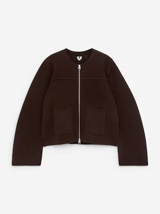 Cotton Jacket – Dark Brown – Women – ARKET GB | Arket UK