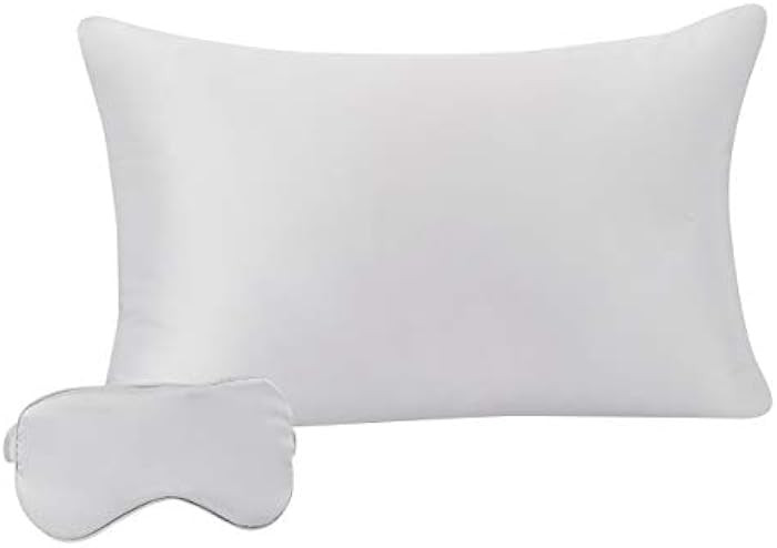 Amazon Basics 100% Mulberry Silk Sleep Set for Hair and Skin with Pillowcase, Eye-Mask and Travel... | Amazon (CA)