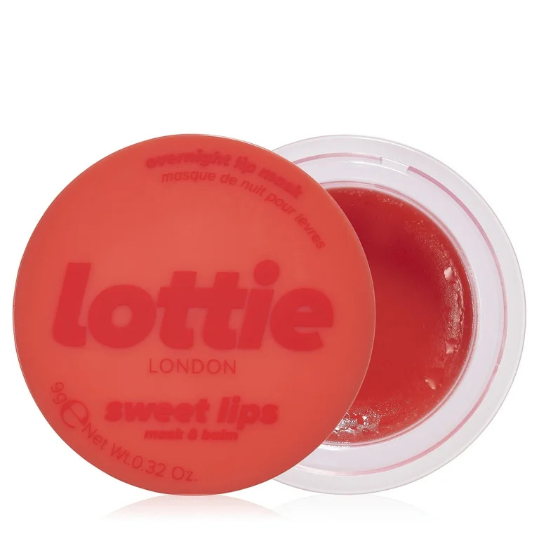 Lottie London Sweet Lips Overnight Lip Mask & Balm, Cherry, 0.32 oz | Walmart (US)