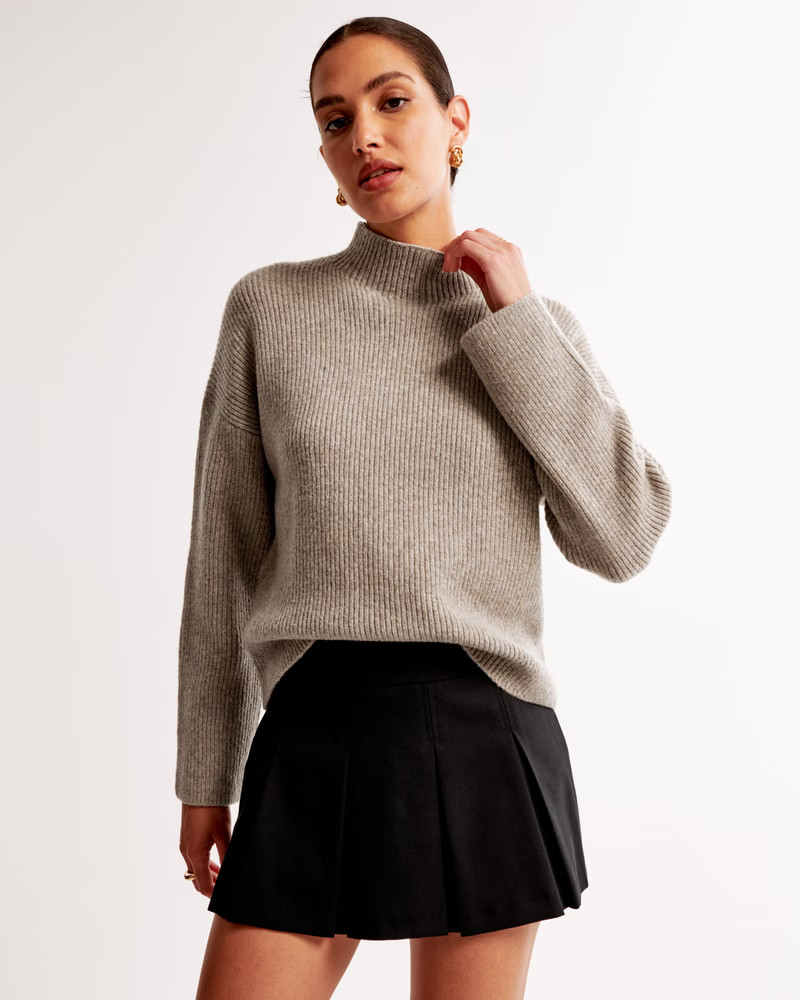 Easy Funnel Neck Sweater | Abercrombie & Fitch (US)