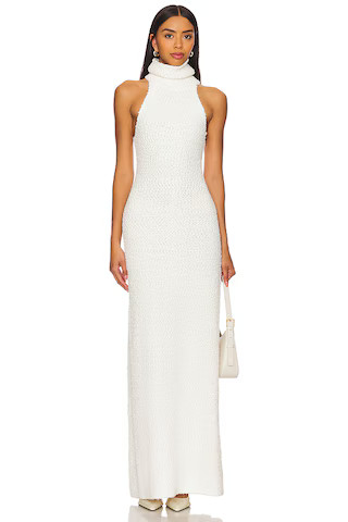 LPA Evan Maxi Knit Dress in Winter White from Revolve.com | Revolve Clothing (Global)