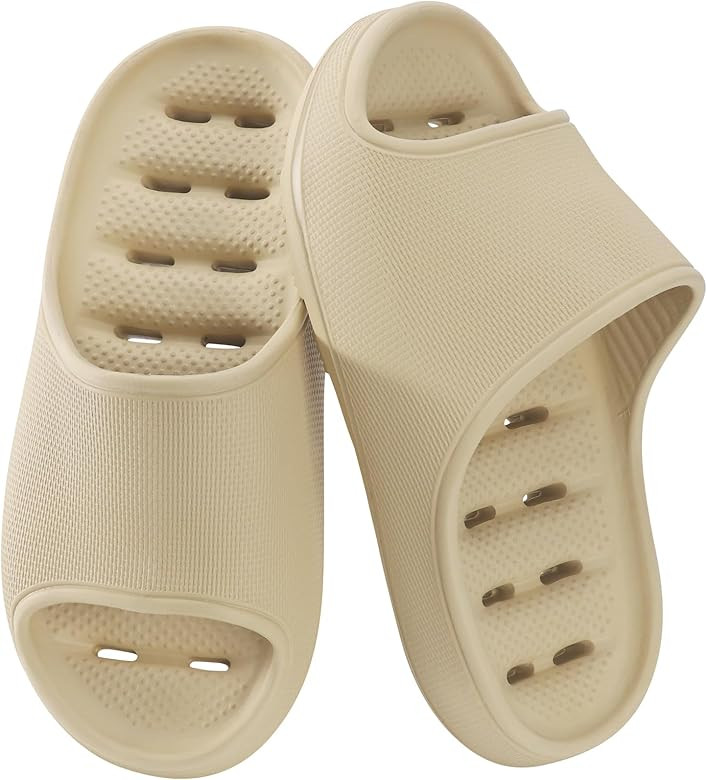 SOSUSHOE Shower Shoes for Women Men Quick Drying Lightweight Non-Slip Pool Slides Bath Slippers |... | Amazon (US)