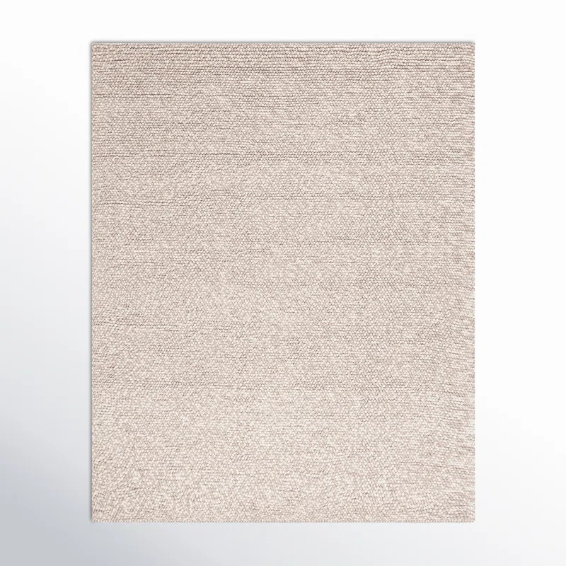 Elle Handmade Wool Beige Rug | Joss & Main