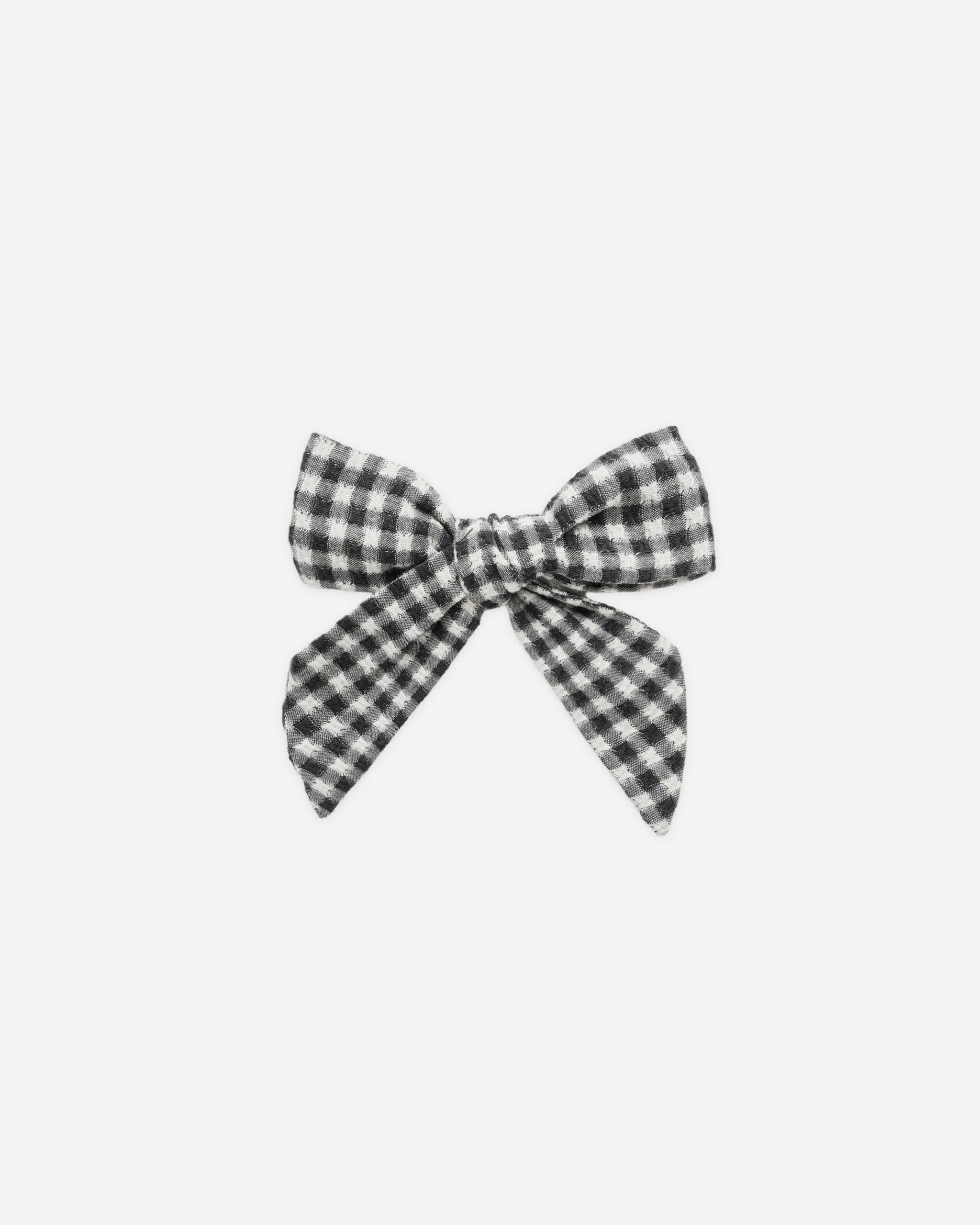 Bow || Black Gingham | Rylee + Cru