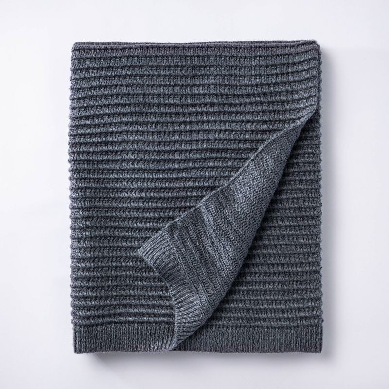 Rib Knit Throw Blanket - Threshold™ designed with Studio McGee | Target