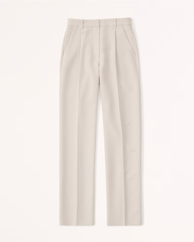 Tailored Relaxed Straight Pant | Abercrombie & Fitch (US)