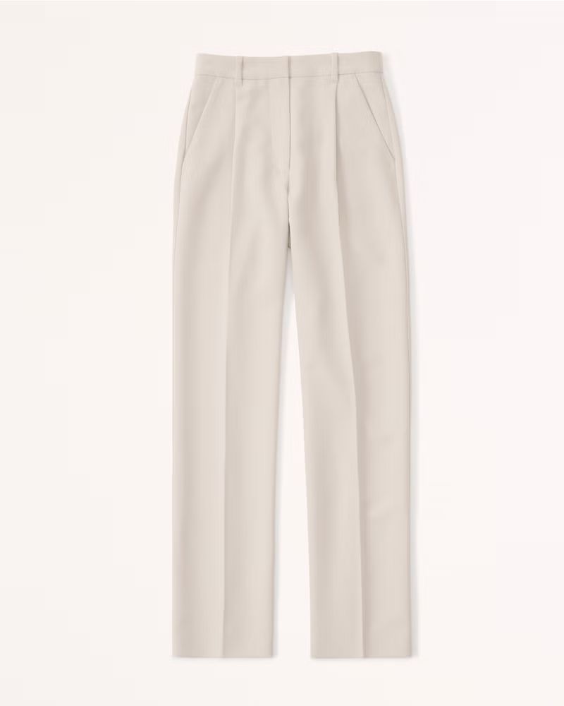 Tailored Relaxed Straight Pant | Abercrombie & Fitch (US)
