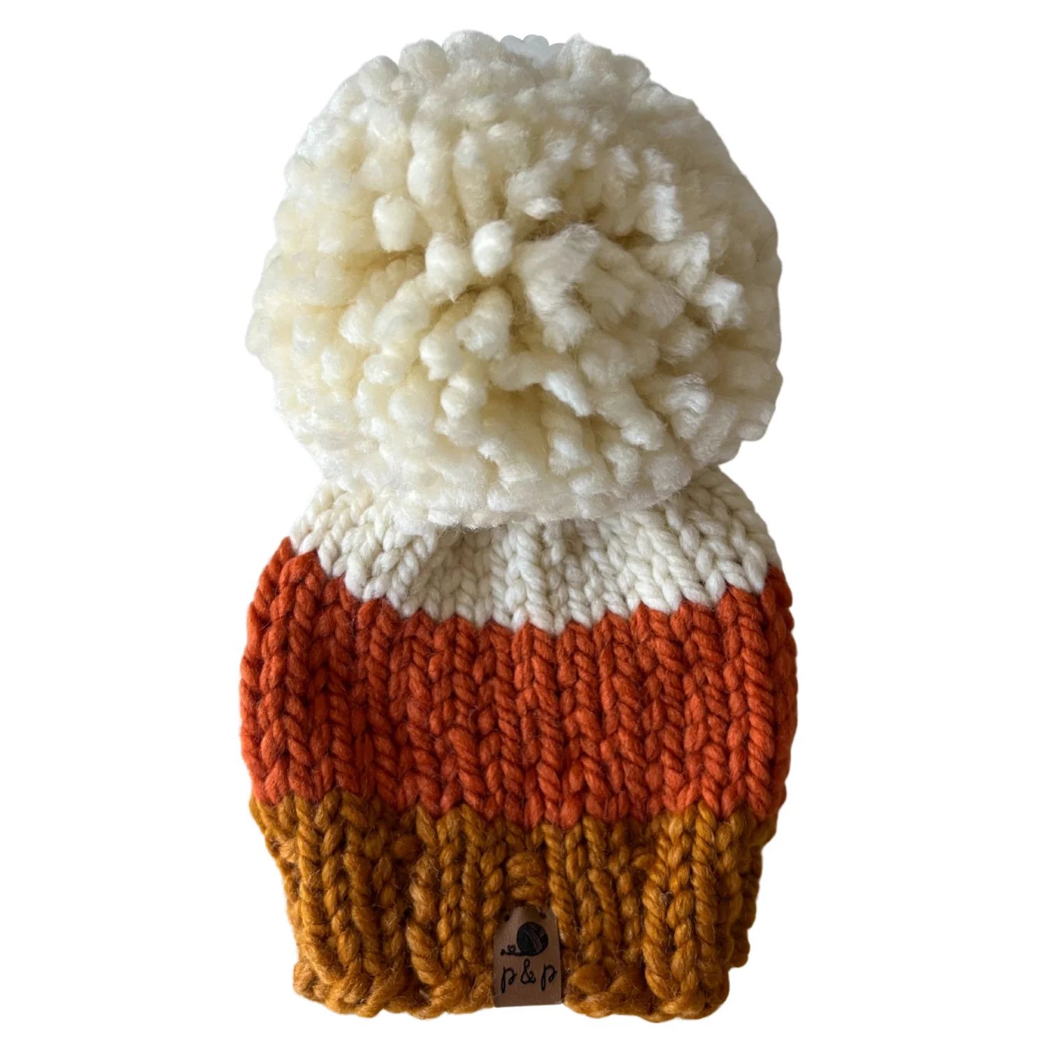 Jumbo Pom Hat, Candy Corn | SpearmintLOVE